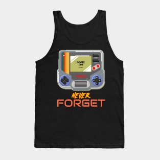 Never Forget Handheld Retro Vintage 70s 80s 90s 2000s Tank Top